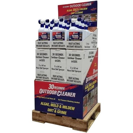 30 SECONDS Outdoor Cleaner, 64 oz, Liquid, Characteristic 6430S QPDU